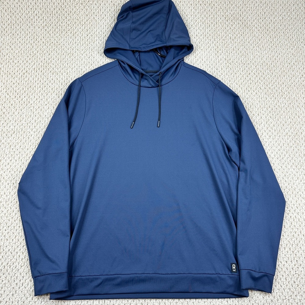 Rhone Essentials Hoodie Mens Large Navy Blue Performance Training Pullover Golf